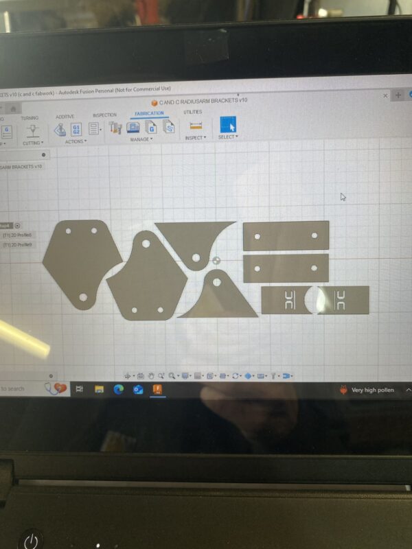 C AND C FABWORX UNIVERSAL RADIUS ARM BRACKETS - Image 3